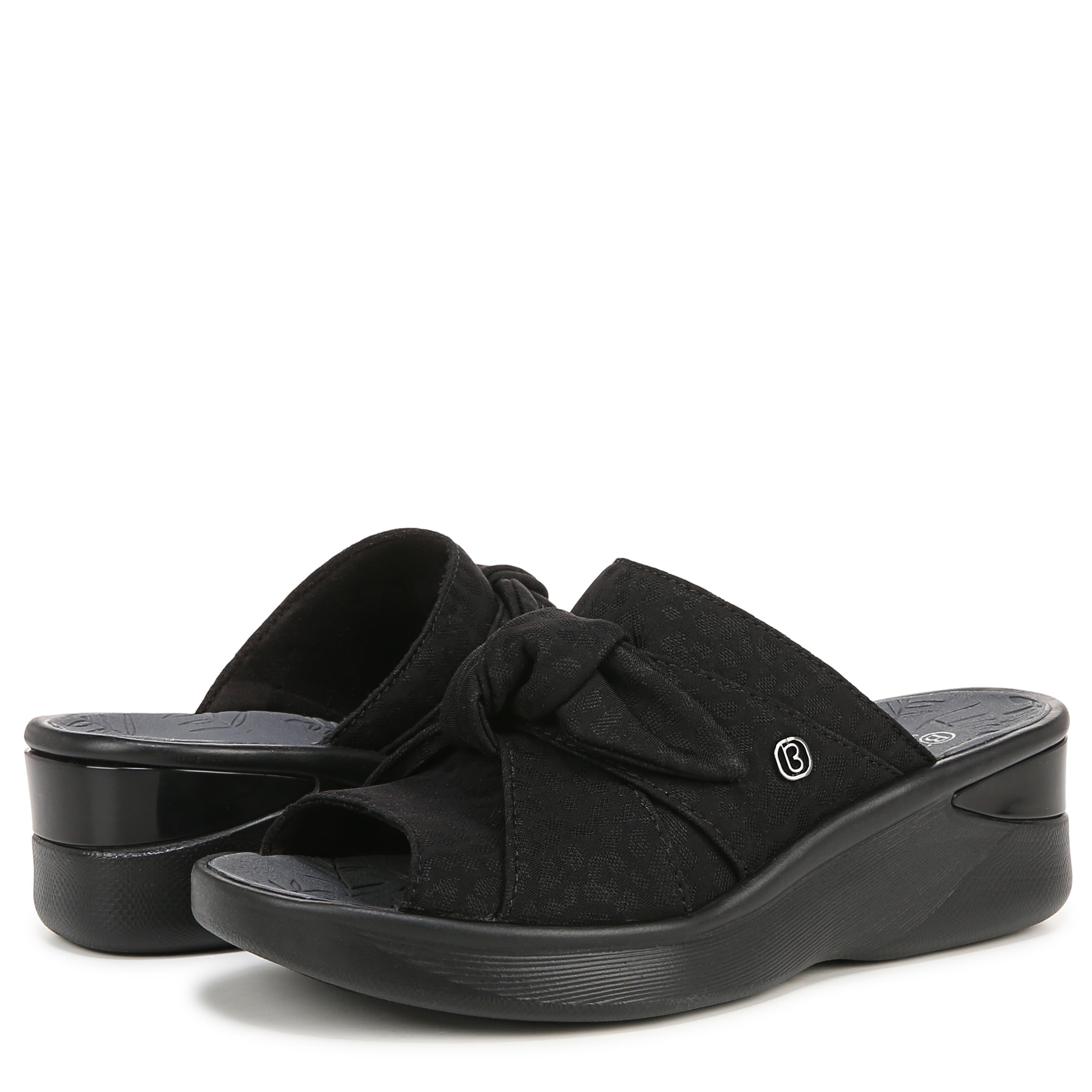 BZees Women's Smile Slingbacks Sandal Black 6, 36 EU