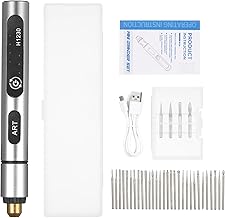 Snsowed Mini ferramenta rotativa sem fio Kit de ferramenta rotativa recarregável de 3 velocidades 5V com 4 bits de moagem Carregamento USB Ferramenta elétrica multifuncional para lixar Polimento Perfu