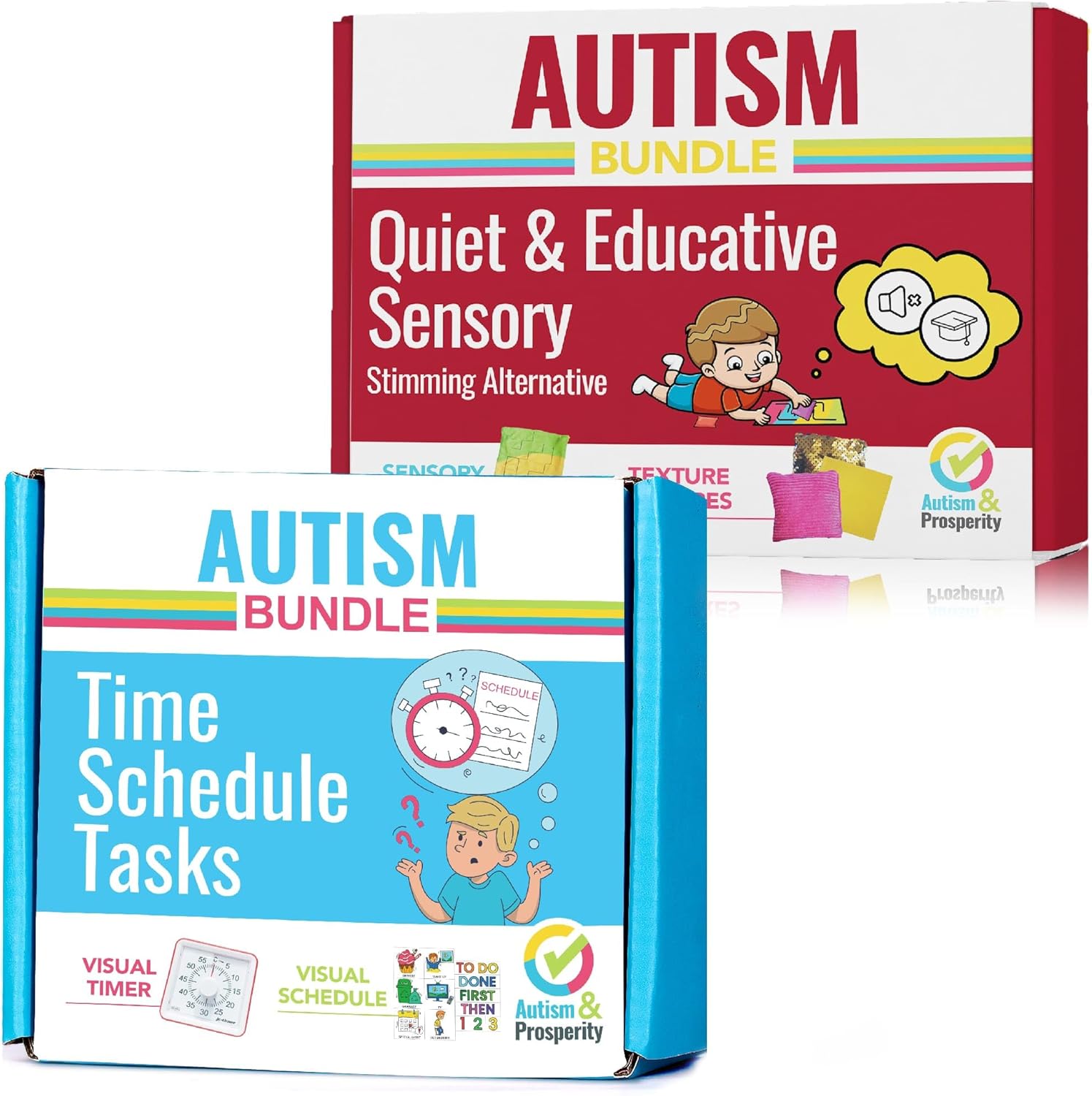 Autism & Prosperity Kids Time Schedule Tasks and Quiet & Educative Sensory Bundles