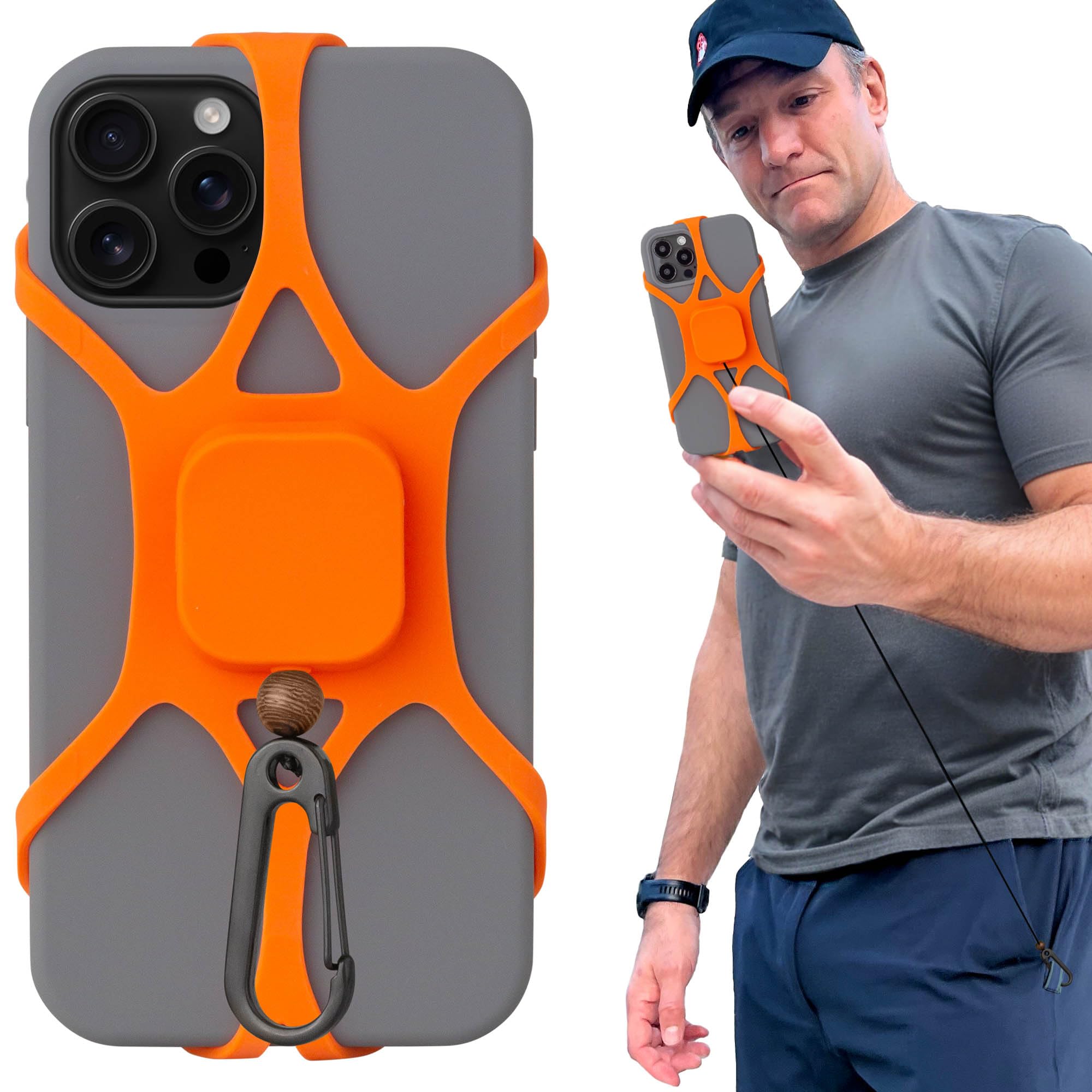 Pulpo Anti Theft Phone Leash with Retractable Dyneema Tether, Secure Phone Leash and Strap for Skiing, Kayak, Travel and Festivals, Fits Smartphones