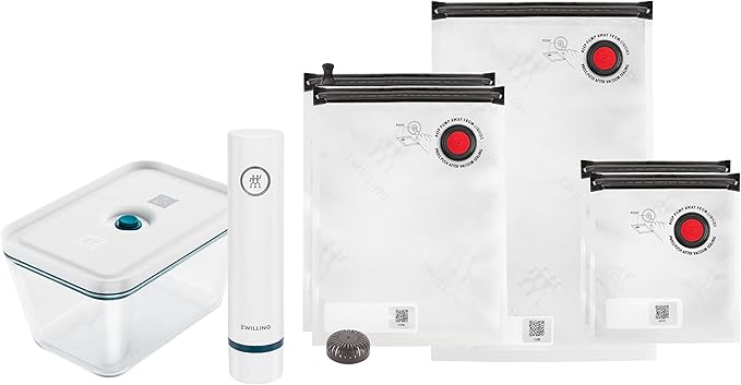 Fresh & Save Vacuum Starter Set, Glass, M/L, 16-pcs, La Mer