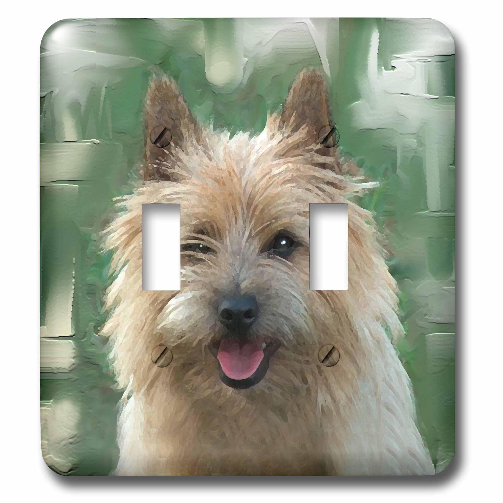 Cairn Terrier interruptor doble 3dRose lsp_4016_2 decorativo