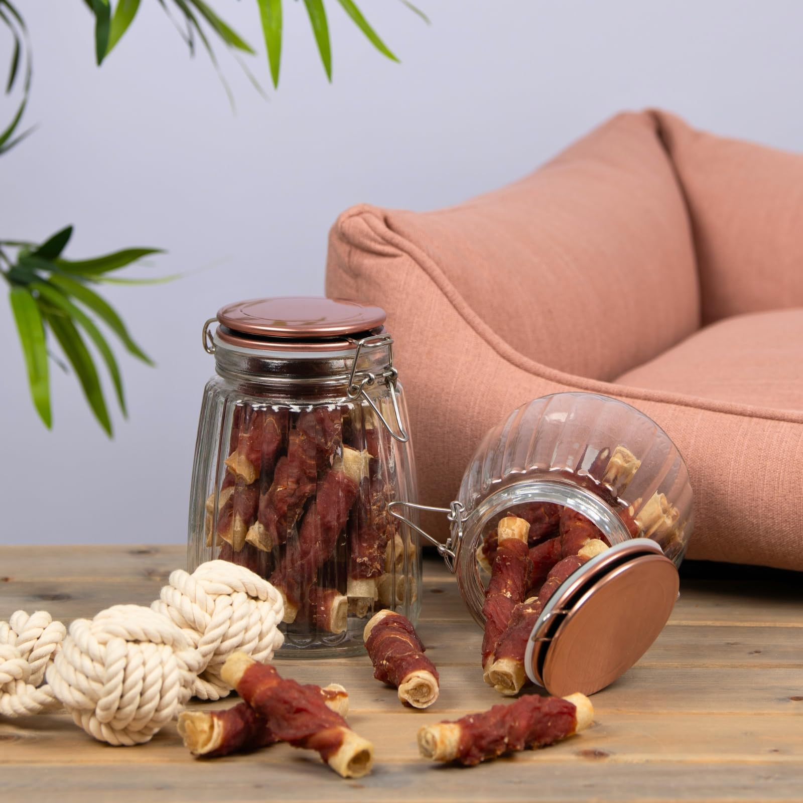 Lyra Pet® 10 kg Kaurollen mit Entenbrust Natur - Kausnack für Hunde