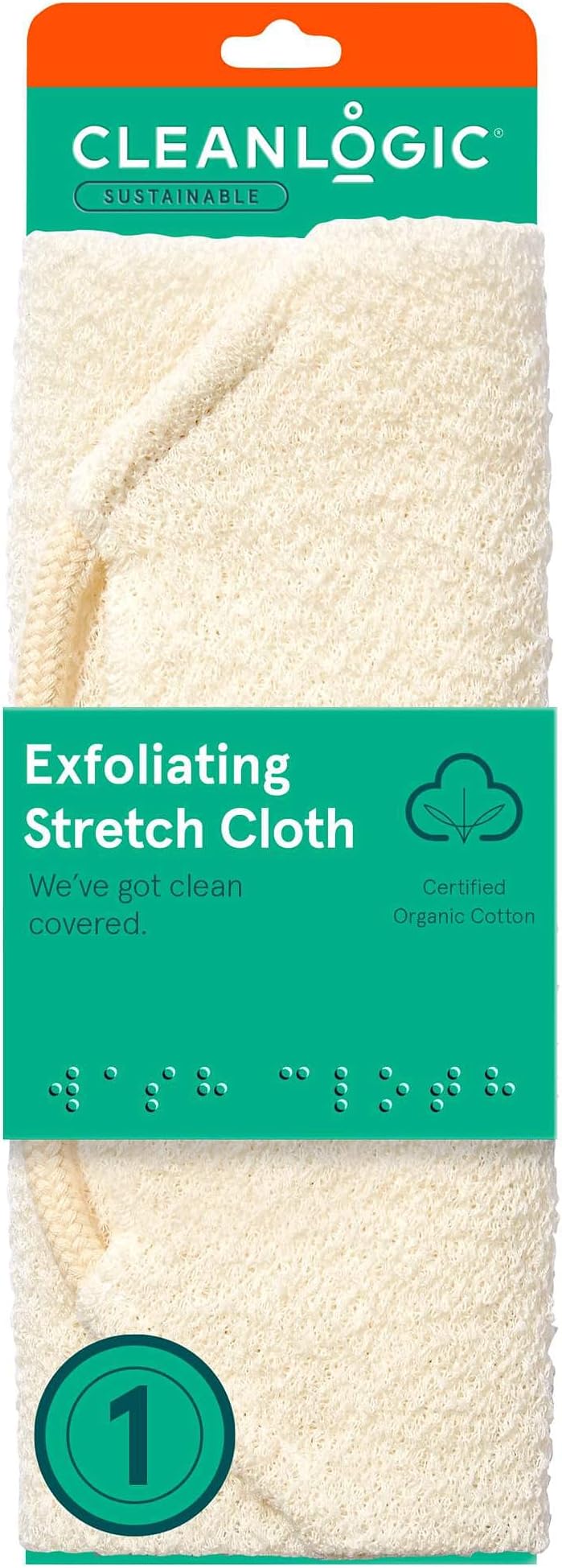Care by Cleanlogic Exfoliating Stretch Wash Cloth (Pack of 3)