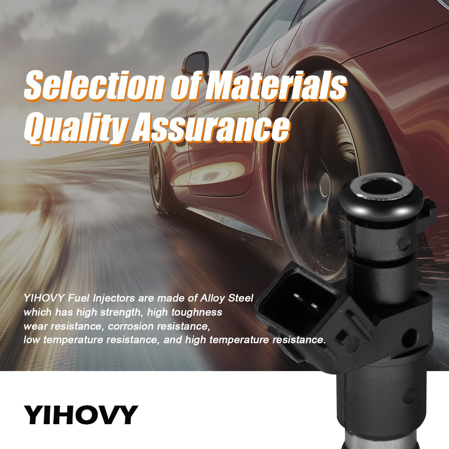 Upgraded Fuel Injectors FJ785 fit for Honda 2010-2013 City L4 1.5L 2006-2011 Civic L4 1.8L 2009-2013 Fit L4 1.5L, 16450RNAA01 (4)