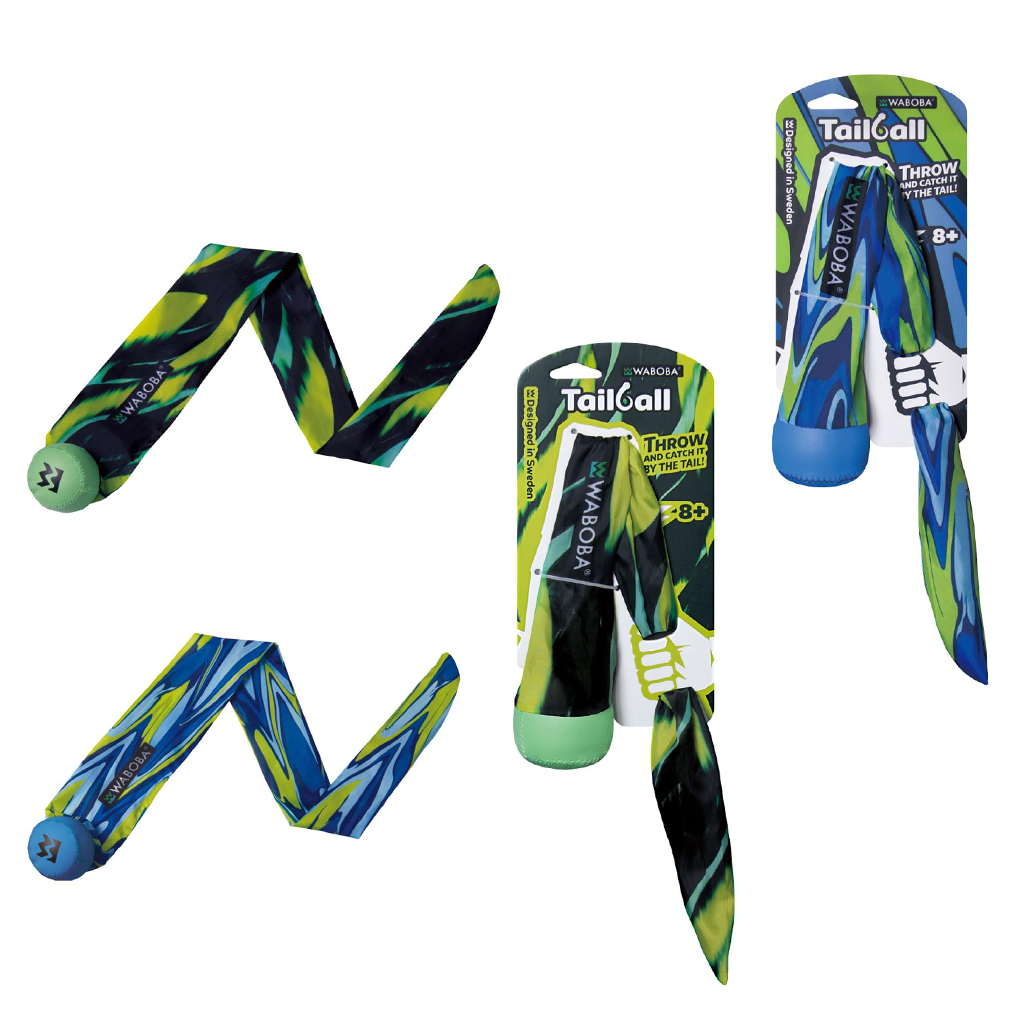 Waboba Tailball Flying Toy - Catch Game for Kids and Adults – Soft Ball with Colorful Fabric Tail – Fun Throwing Toy for Backyard, Beach, or Park Play