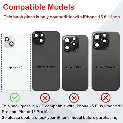 Vista 86 de Reemplazo de cristal trasero OEM para iPhone Xs Max 6.5 pulgadas con kit de herramientas de reparación profesional (gris espacial)