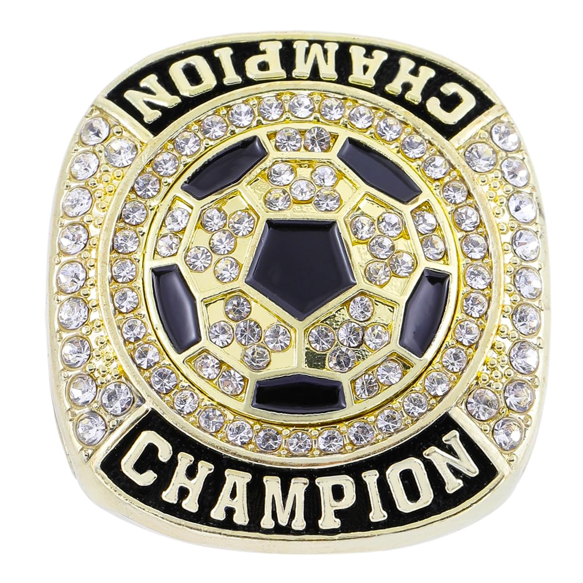 12 Stück Fußball-Ringe, Trophäe, Geschenk für Turnier oder Liga-Champion-Gewinner, von Größe 7 bis 10