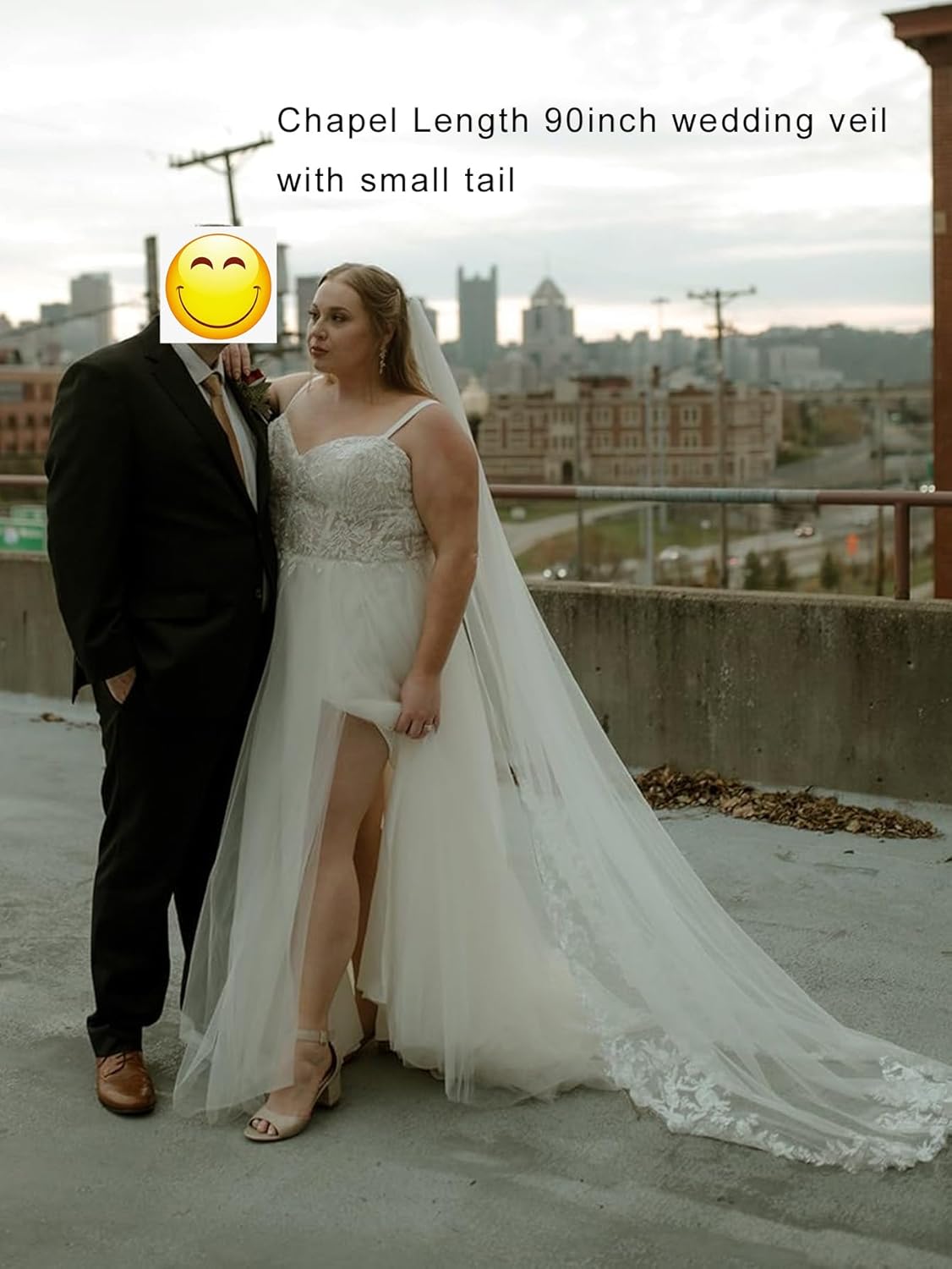Soft Tulle Lace Wedding Bridal Veil With Metal Comb White Ivory