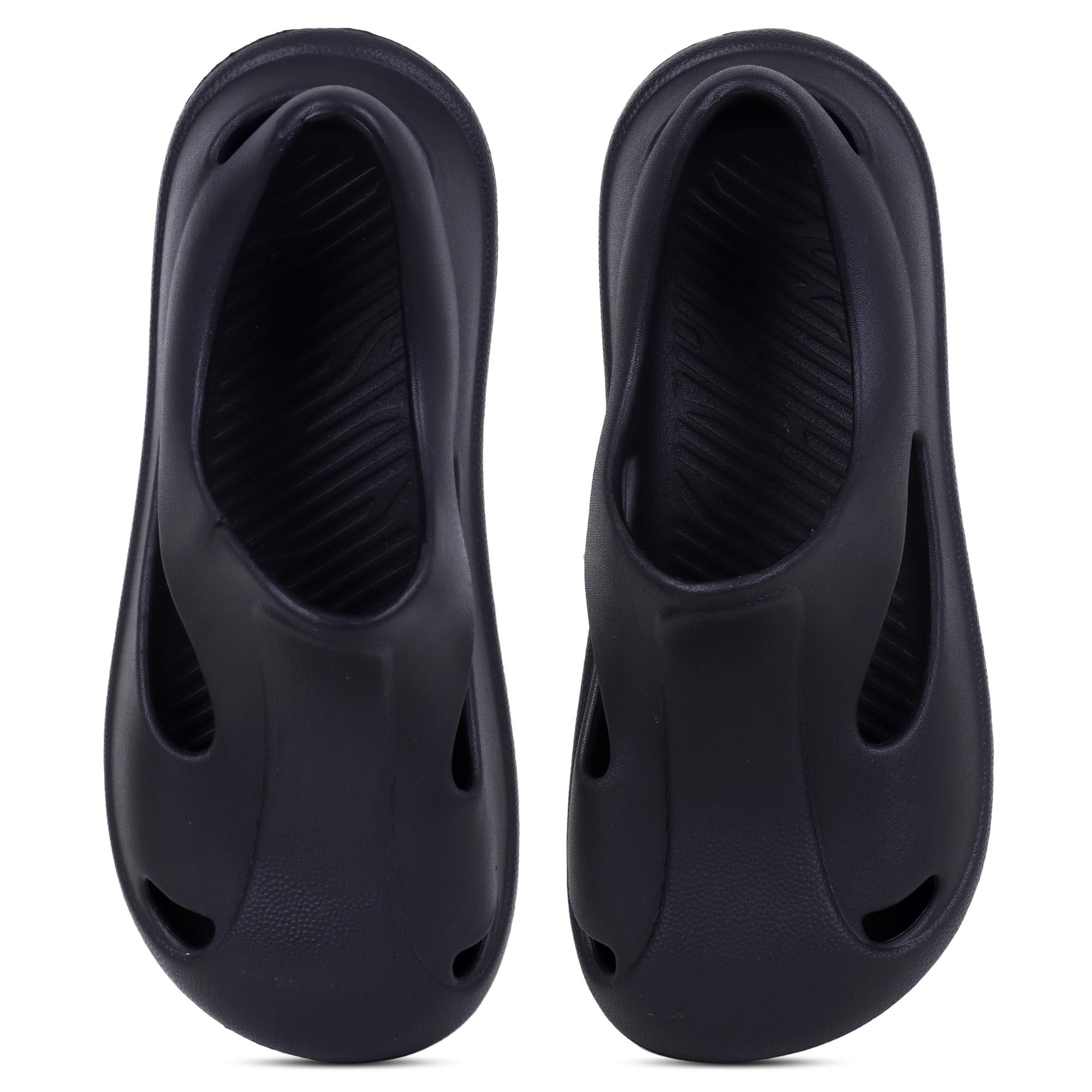 CASSIEY Mens Solid Color Lightweight Clogs, Casual Slip On Platform Sandals, Comfortable Slip On Shoes- Black (B0D87LPCKN) Amazon Price History, Amazon Price Tracker