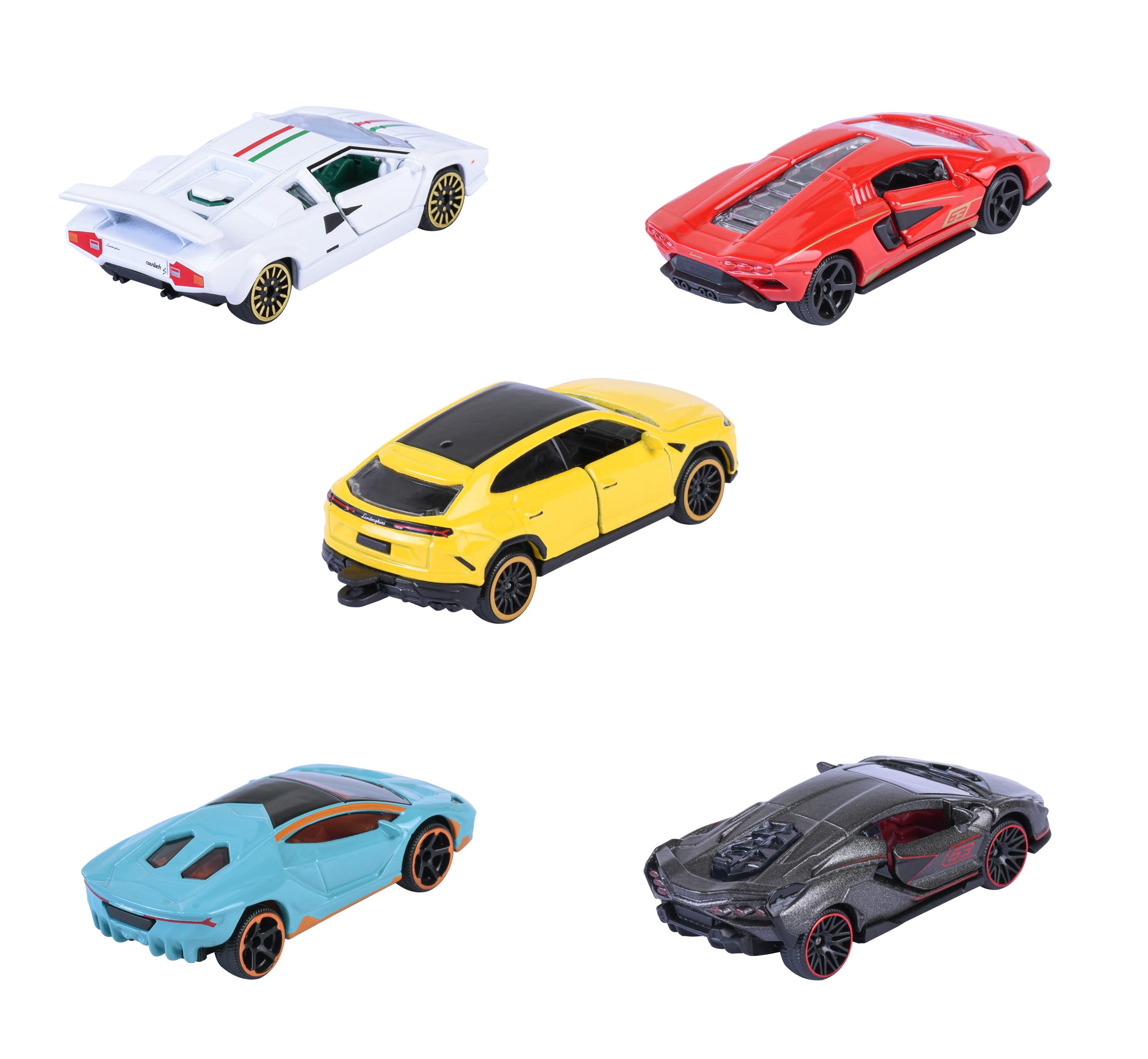 Majorette Lamborghini Car Set - 5 Metal Models -4 Majorette Lamborghini Car Set - 5 Metal Models -4