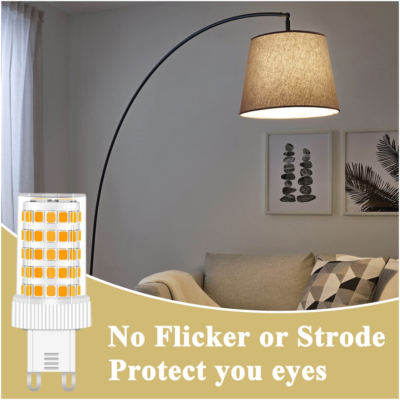 LEDGLE G9 LED Lampen 10W – Warmweiß 3000K, Kein Flimmern, Ersetzt 100W Halogen, 5er Pack
