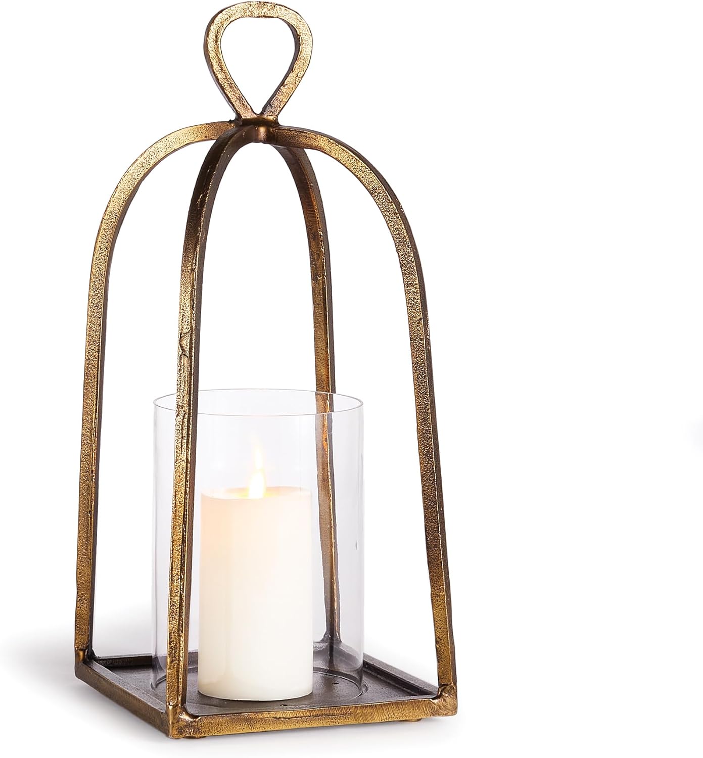 Napa Home & Garden Celia Hurricane Small Antique Brass