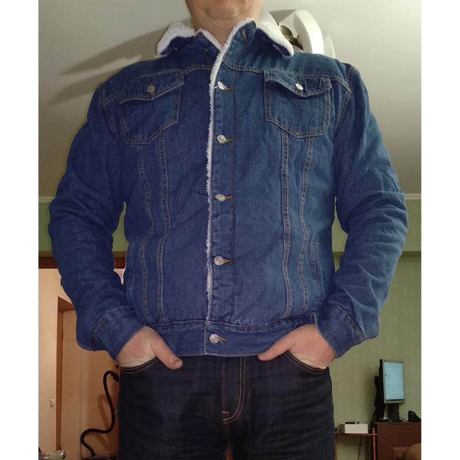 ZXCL Large Size S-6XL Men Winter Jacket Fashion Fleece Lined