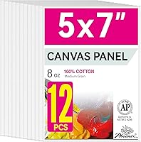 Vista 37 de PHOENIX Paneles de Lienzo para Pintura 6x8 Pulgadas, Paquete de 24 - 8 Oz Tablas de Lienzo de Algodón 100% Triple Impregnadas y Libres de Ácido