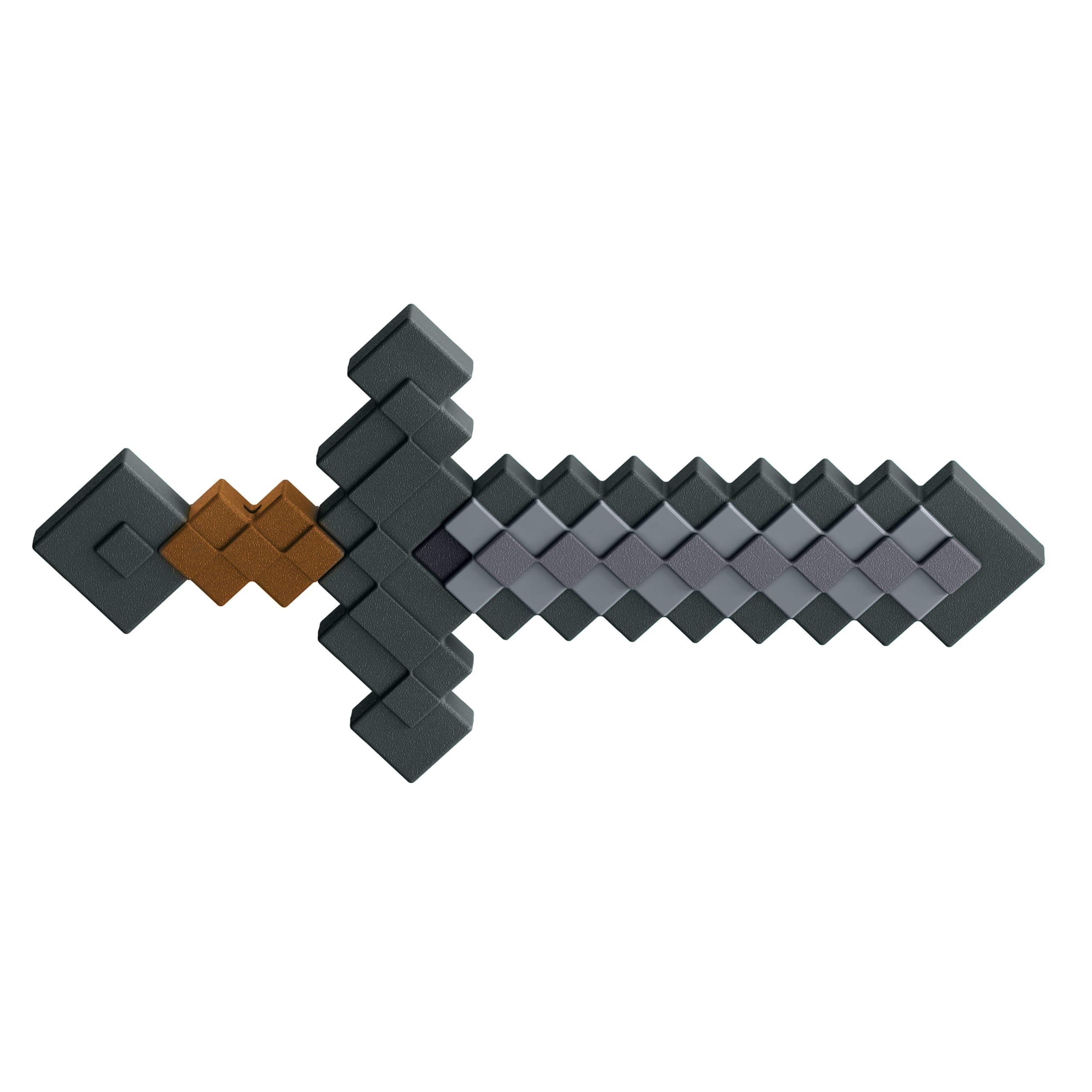 Mattel Minecraft - Spada di Pietra per il gioco di ruolo, strumento giocattolo da combattimento con il design pixelato del videogioco, giocattolo per bambini, 6+ anni, JCV19
