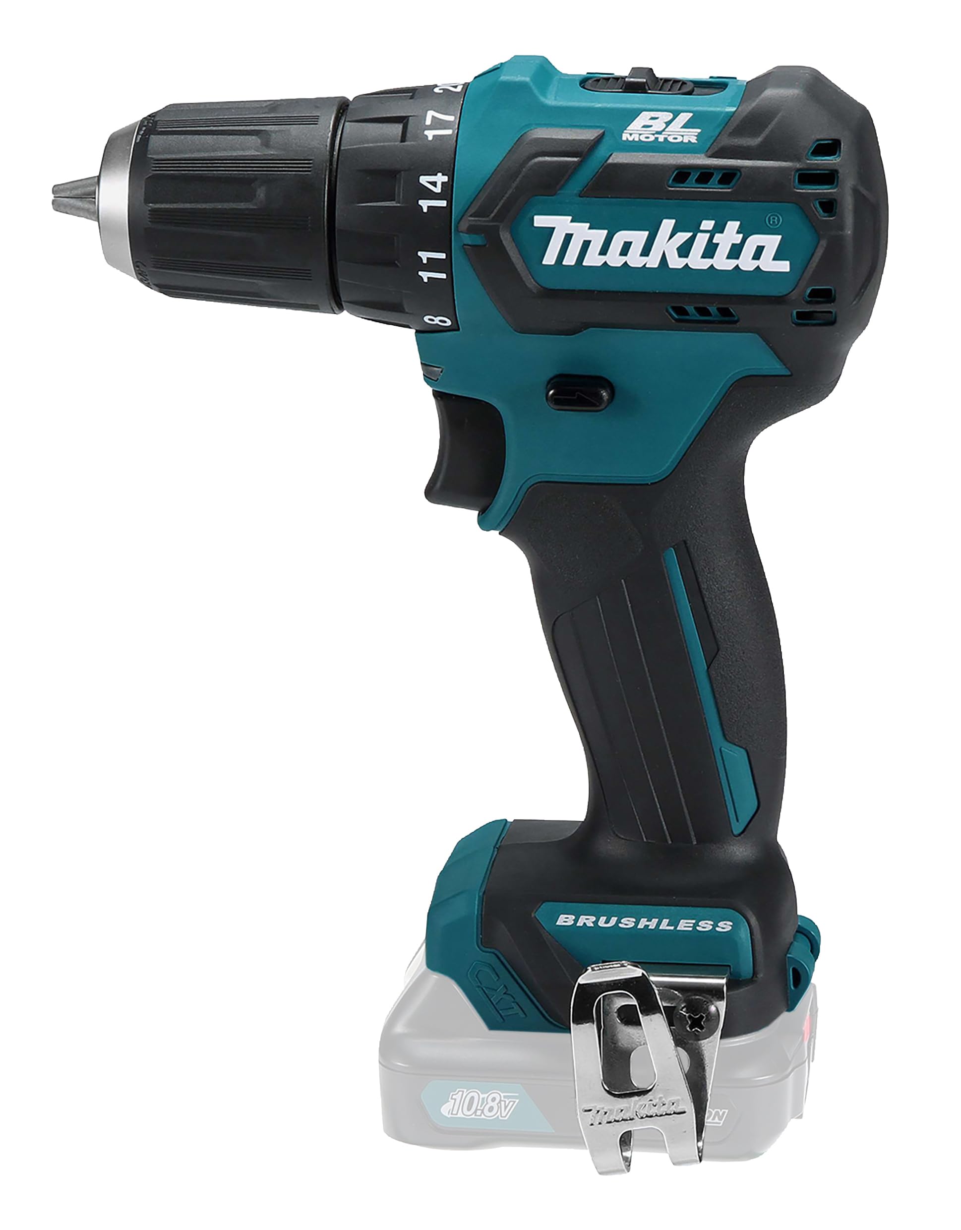 Makita DF332DZ drill Senza chiave Nero, Blu 1 kg
