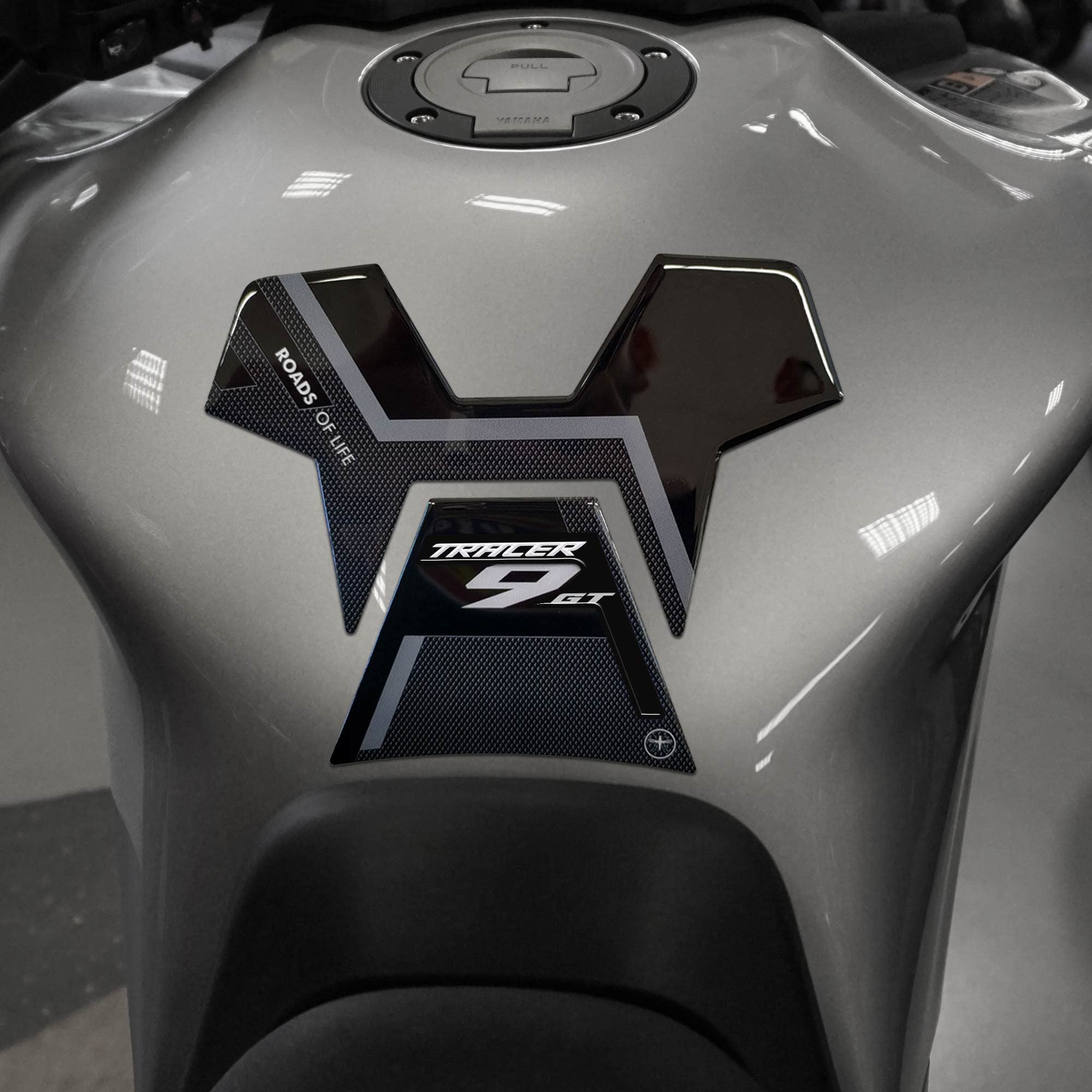 Labelbike 3D Tankpad Aufkleber Für Yamaha Tracer 9 GT - Harzbeschichtet, Kratzfest, Wasserdicht