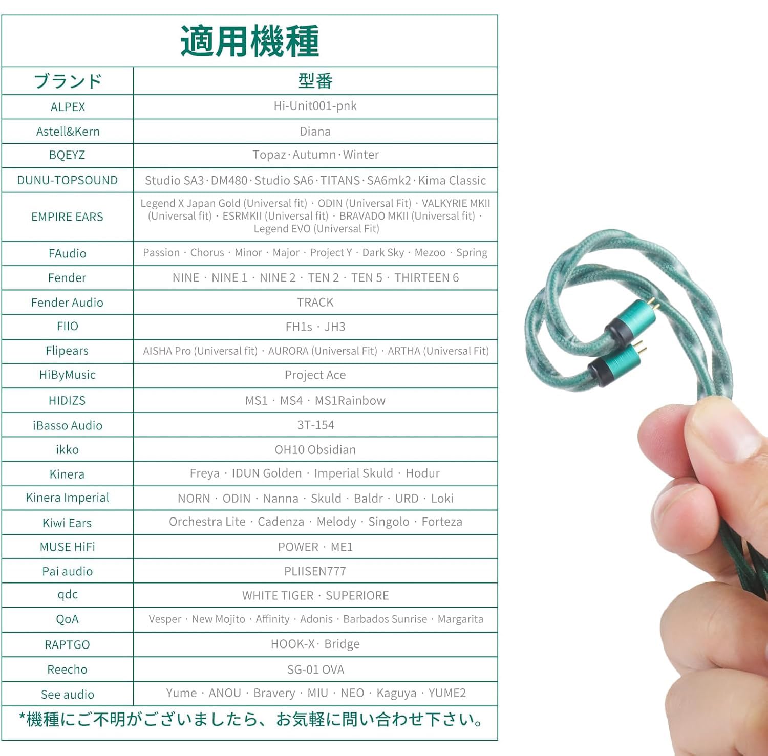 Amazon | 3APLUS AL65 イヤホンケーブル 2Pin ケーブル 4.4mm バランス