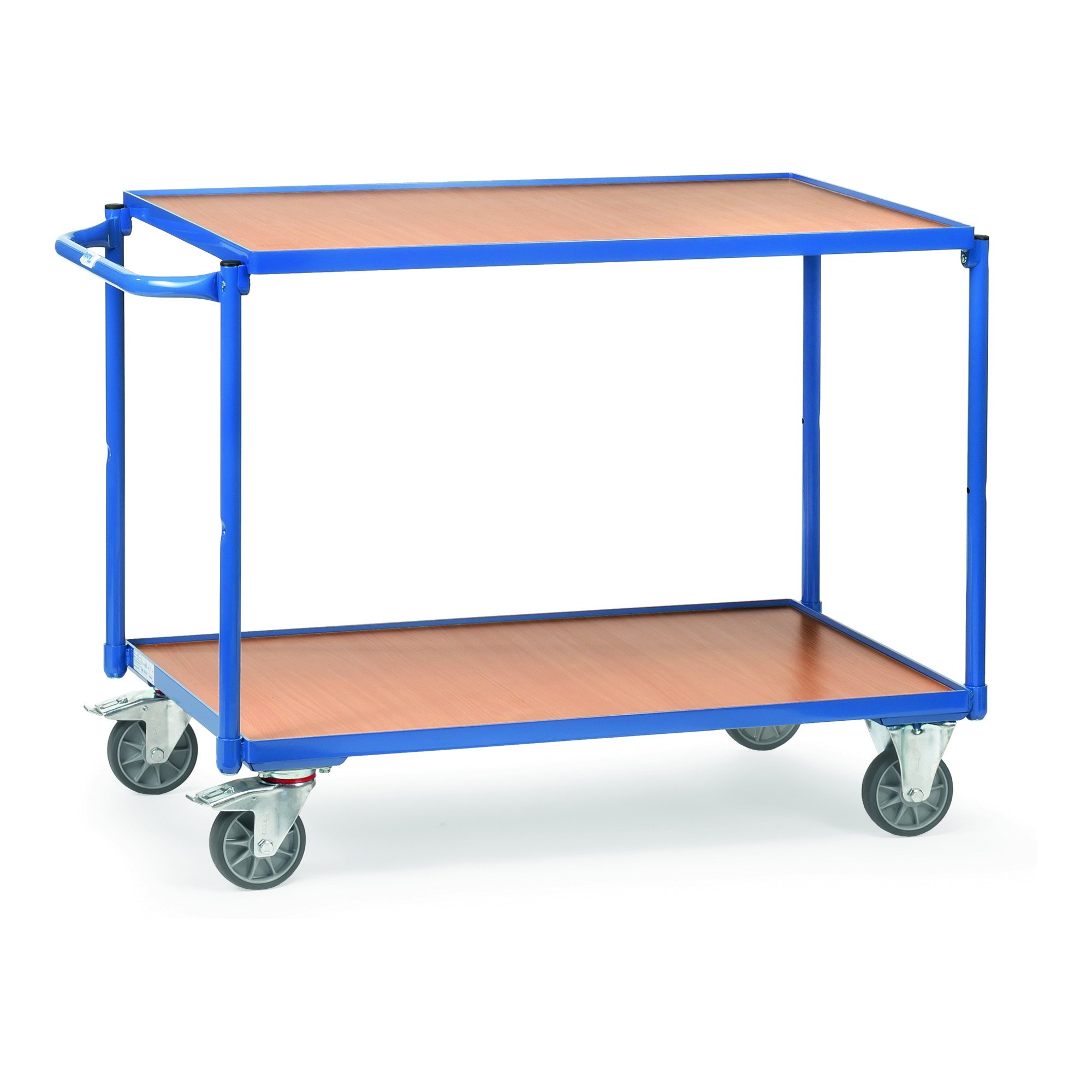 Fetra Transportgeräte mtpfg2942 Wagen Tablett seitlicher Tragegriff, 2 randlos 1000 mm x 600 mm Plattform