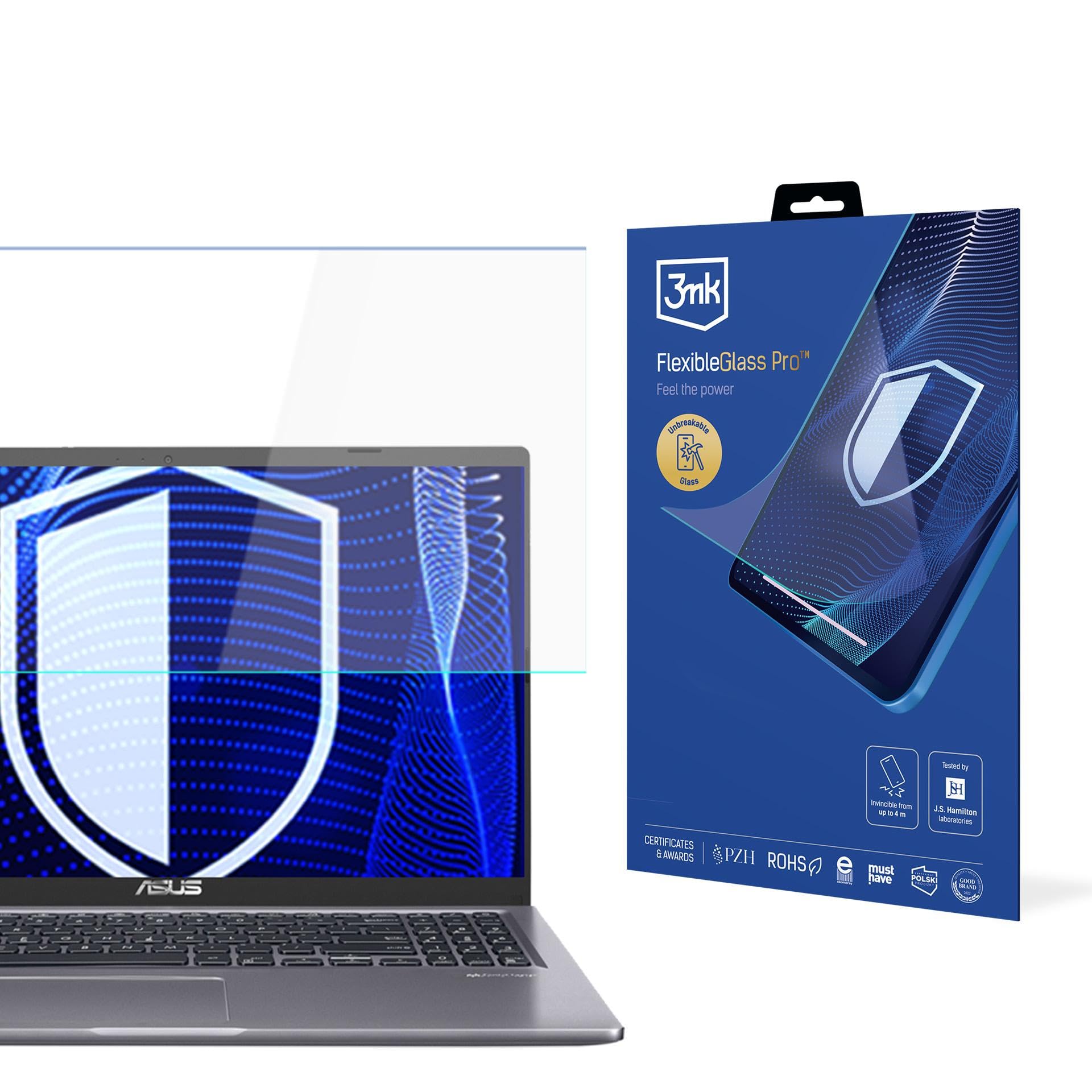3mk FlexibleGlass Pro do Asus VivoBook 15 Szkło Hybrydowe Nietłukące Przezroczyste