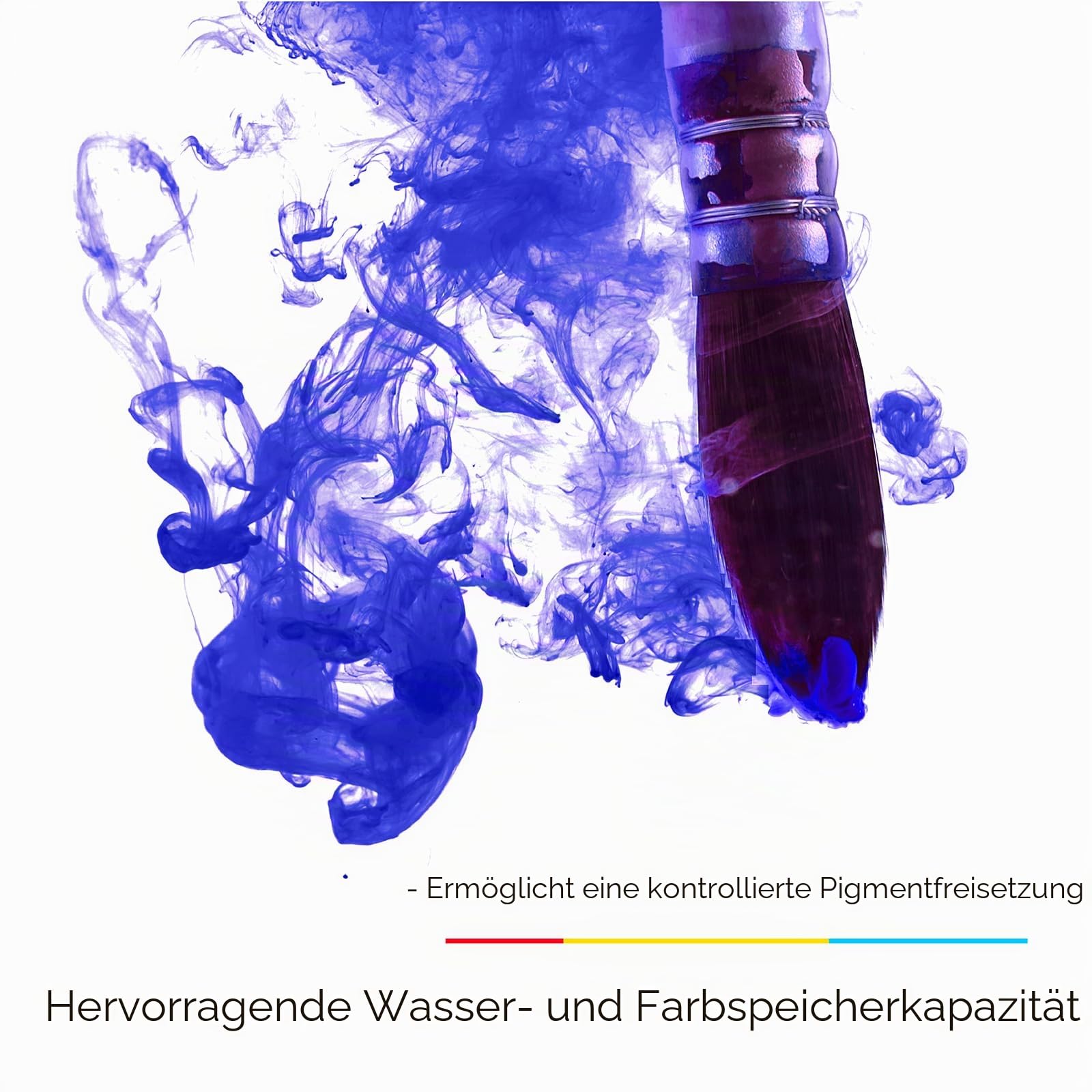 MEEDEN Aquarellpinsel Set 9 Stück Synthetisches Eichhörnchenhaar Buchenholzgriff