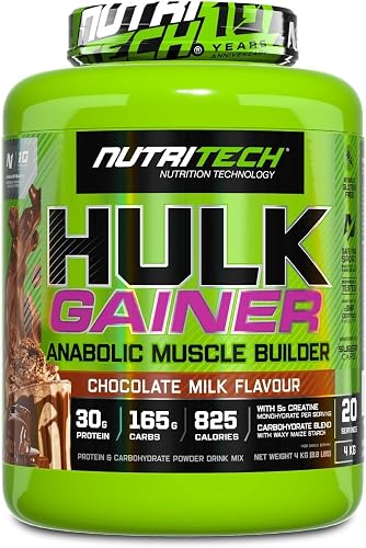 Nutritech Hulk Gainer Marvelous Chocolate Anabolic Muscle Builder 4 Kg