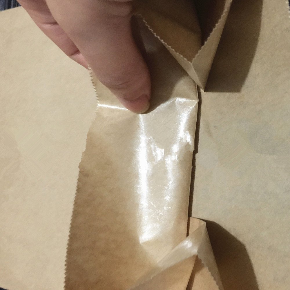 50 bolsas de cera de papel kraft de 3.5 x 2 x 6.7 pulgadas, parte inferior plana, color marrón, para el hogar, cocina, almacenamiento de alimentos, juegos de recipientes para llevar, almuerzo 7