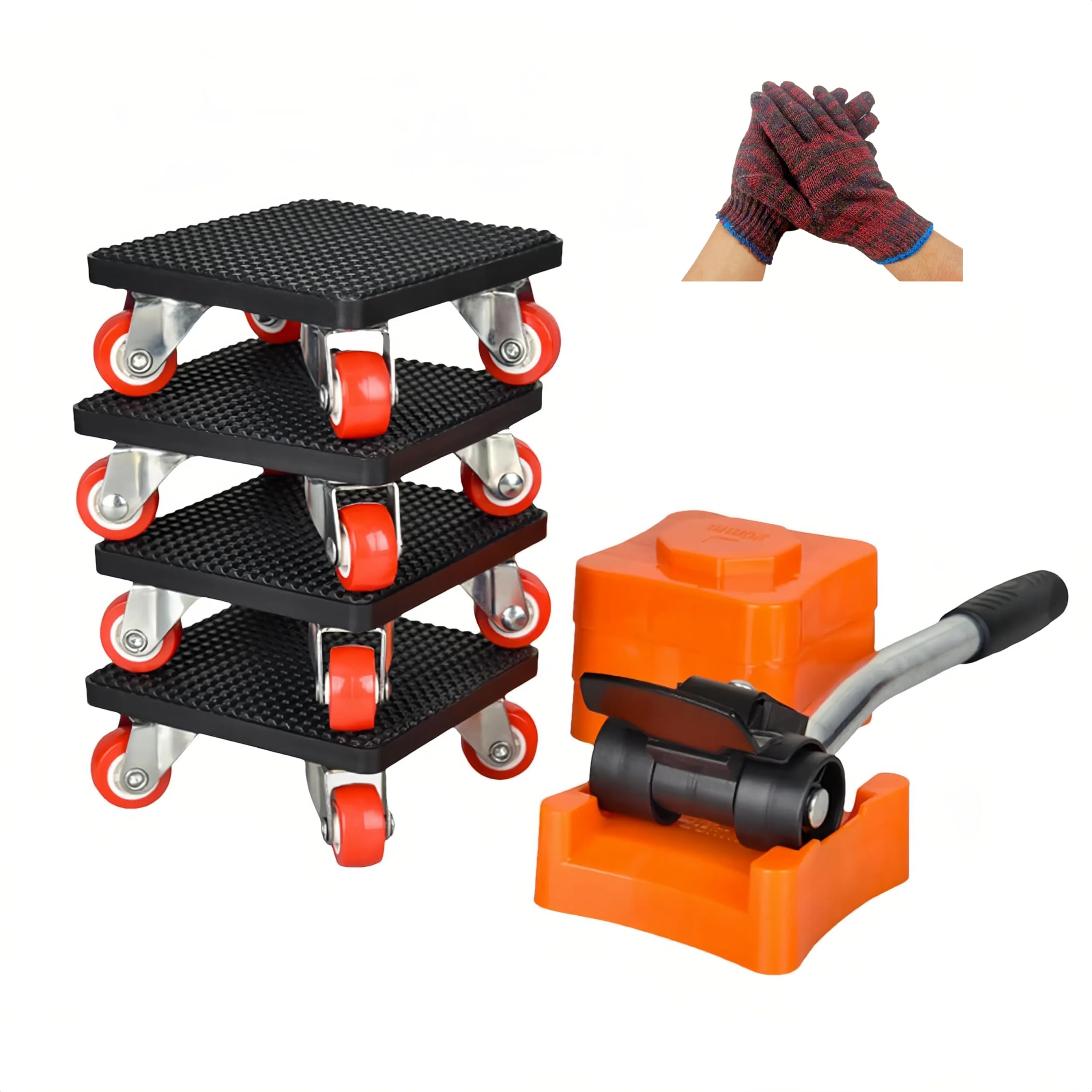 HOKEOII Furniture Moving Wheels, Furniture Movers for Heavy Items Furniture Lifter Sliders Tool Set, 350kg Max Load Capacity