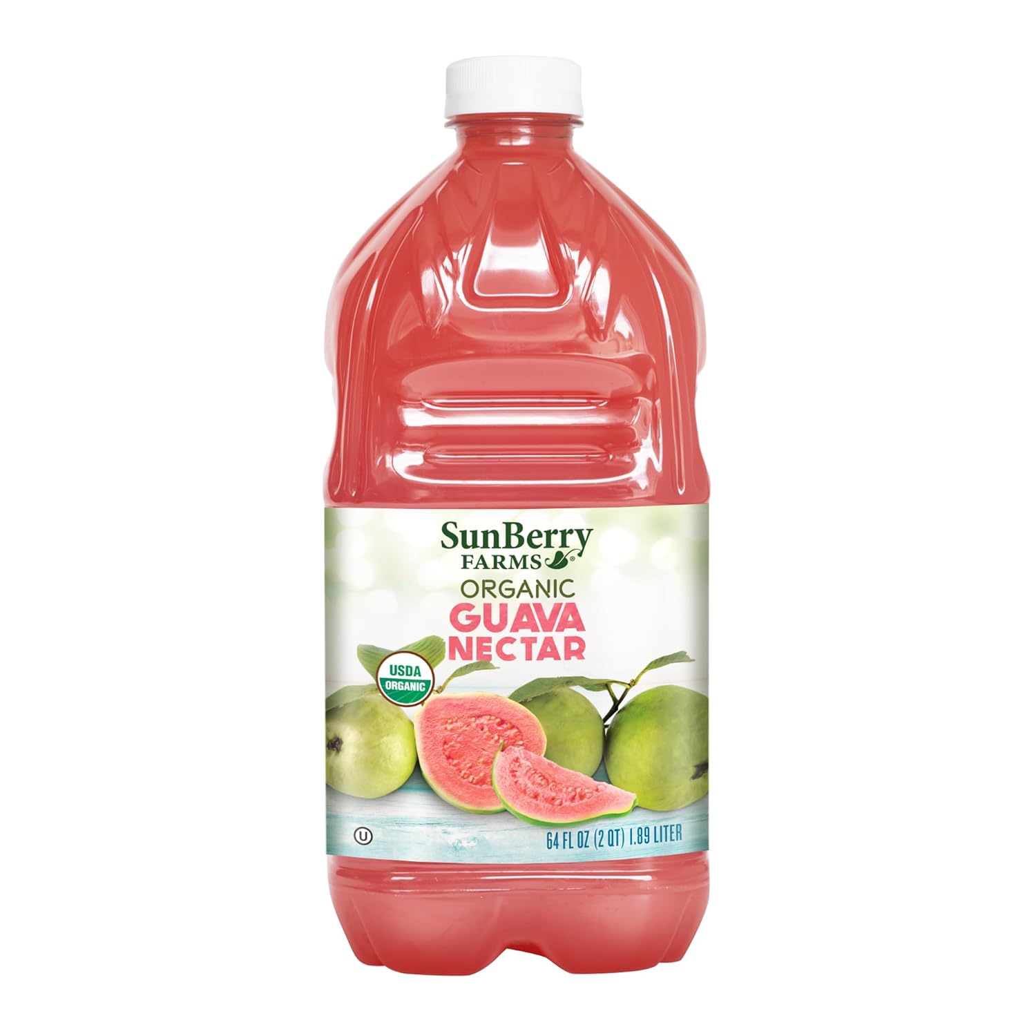 Sunberry Farms Organic Guava Nectar, Gluten Free, non-GMO, All Natural (64 Fl oz, Guava)