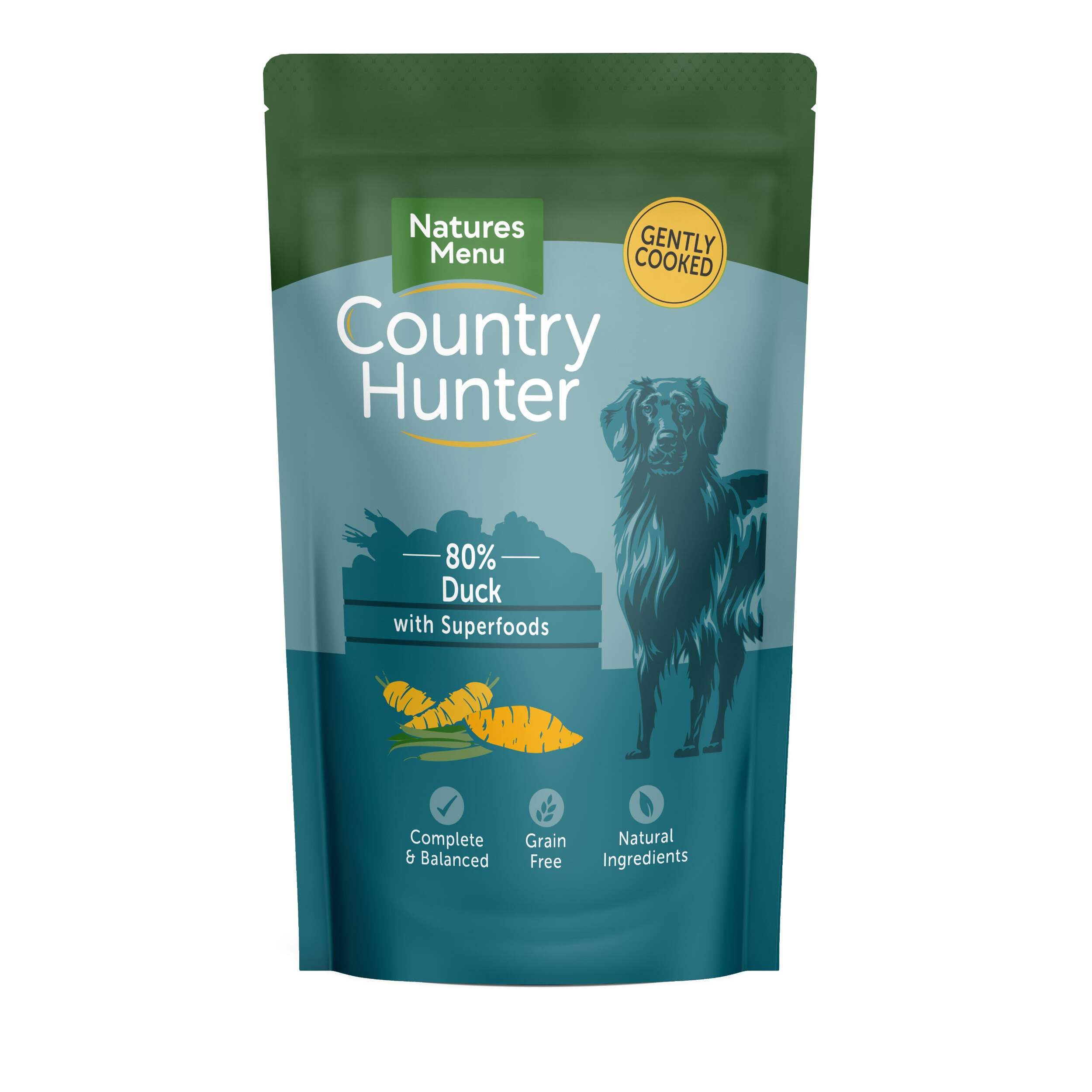 Country Hunter Duck Wet Dog Food Pouch - 18 x 150g