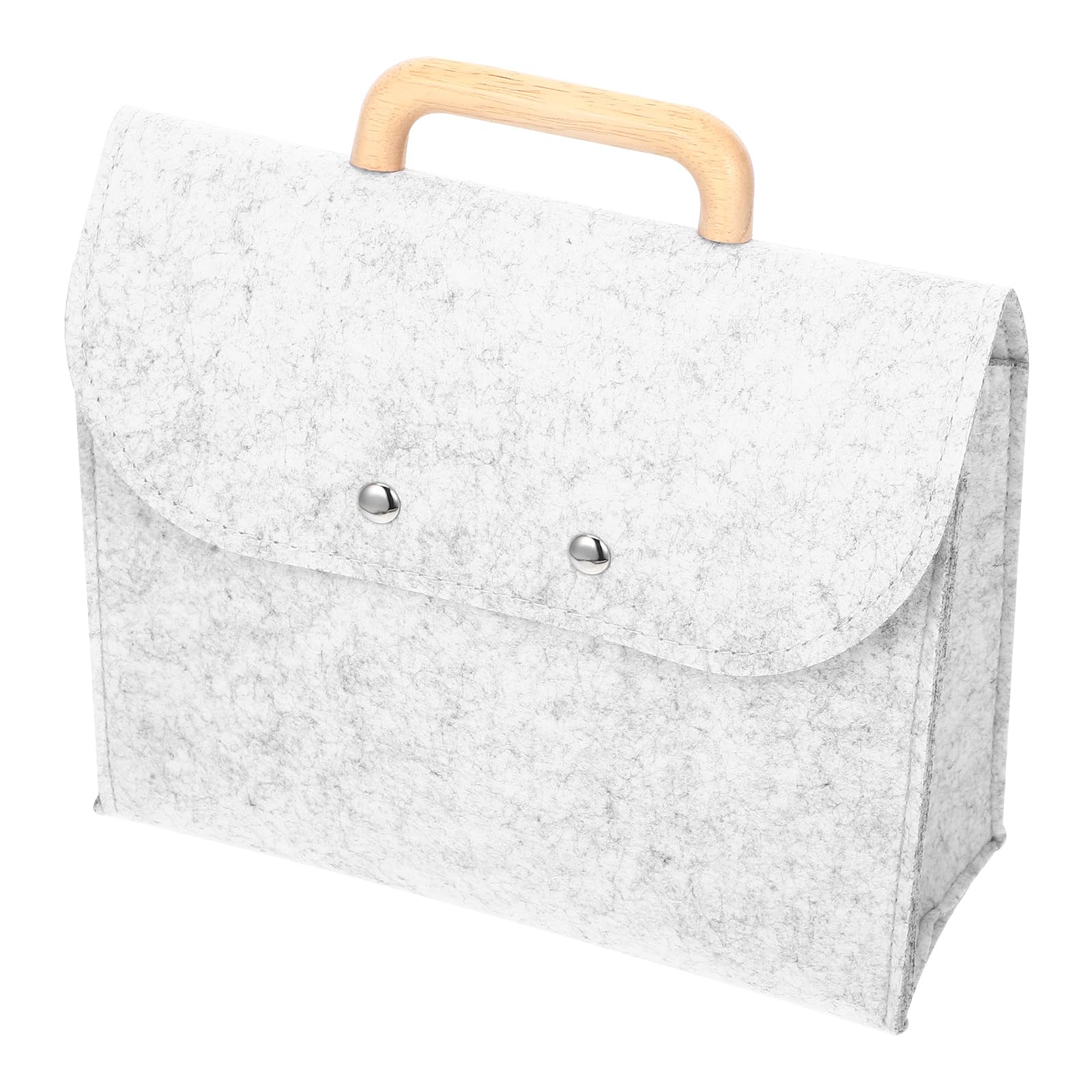 Bolsa de fieltro portátil DOITOOL con asa de madera para evitar arrugas 2