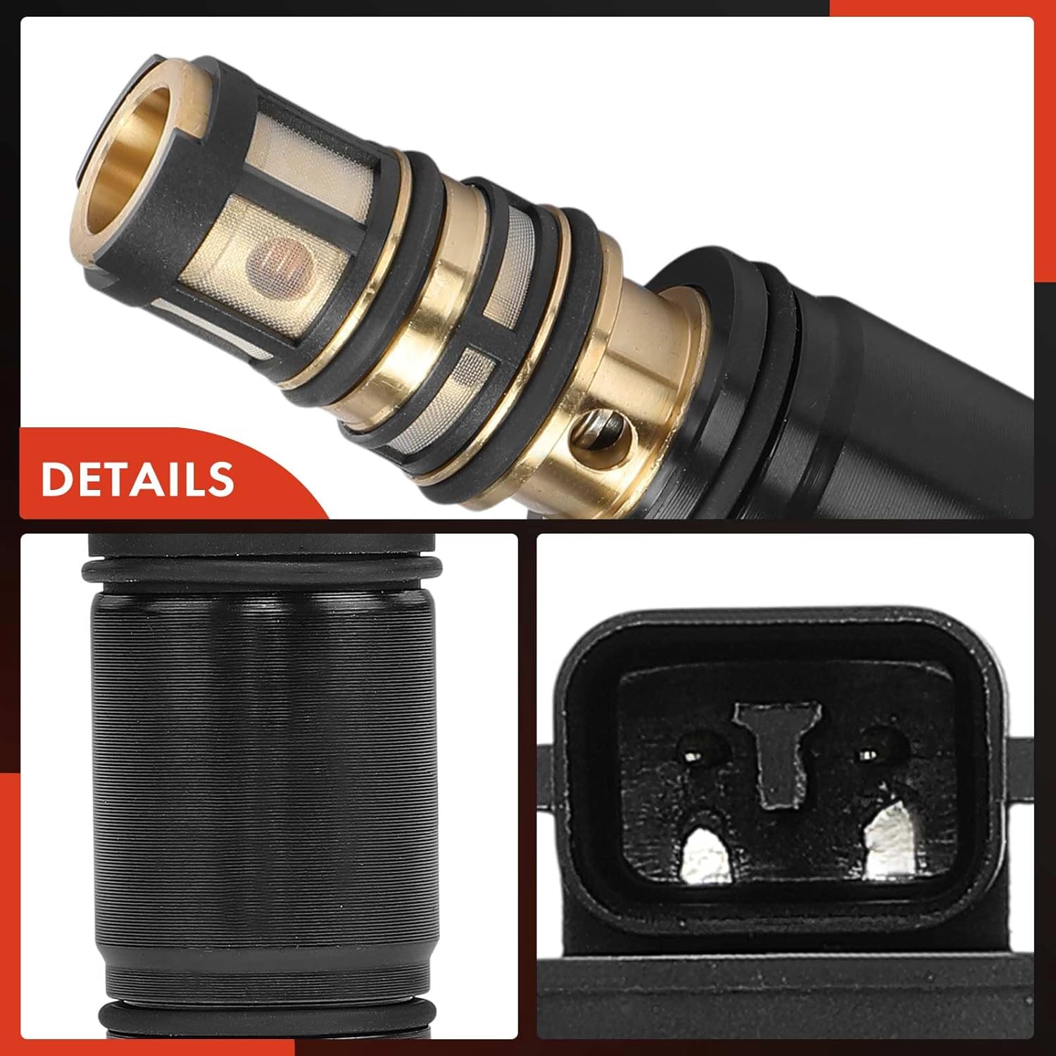 A-Premium AC Compressor Control Solenoid Valve 7SE, 6SE, 5SE Compatible with BMW 335i 2013, X5 2011-2012 2015, X3 2011-2015, X1 2015, X6, X4, M2, M235i xDrive, M240i, M3, M4