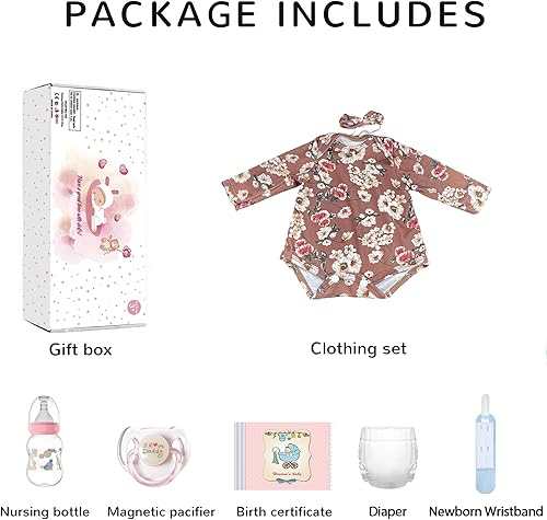 Muñecas Reborn Baby Girl – Bebé recién nacido realista de 20 pulgadas con venas realistas para niños a partir de 3 años