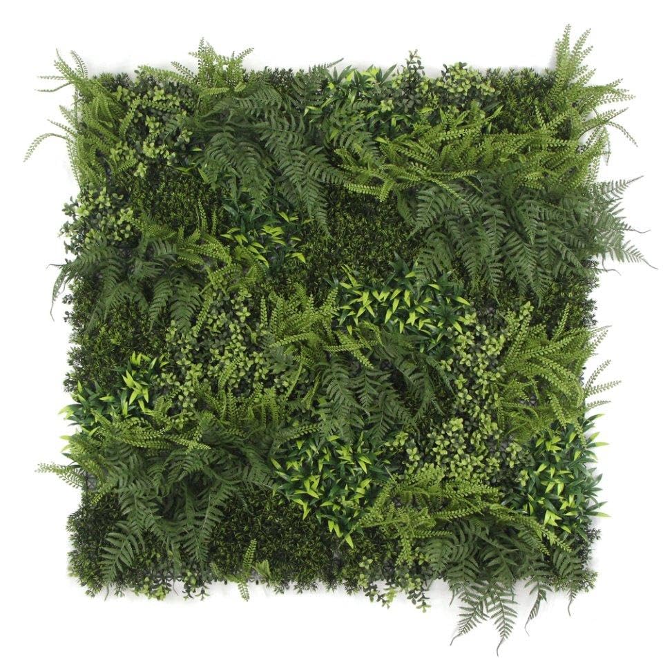 Panneaux de feuillage artificiel vert Leaf 1m x 1m pour haie et brise-vue