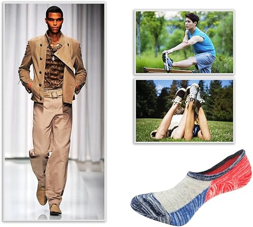 Miniatura 6 de Calcetines invisibles para mujer, calcetines de corte bajo, antideslizantes, invisibles, de algodón, calcetines casuales para el tobillo, 6 pares