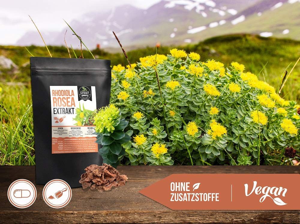 Rhodiola Rosea Rosavin EXTRAKT 250g Salidrosid PULVER Rosenwurz ohne Zusatzstoffe (Pulver 250g)