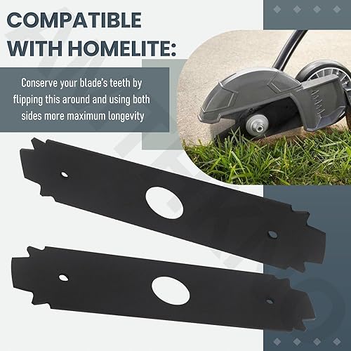 Miniatura 4 de AC04215 - Cuchilla reversible de acero endurecido resistente, para repuesto Ryobi de 8 pulgadas, compatible con los modelos de bordes UT50500,