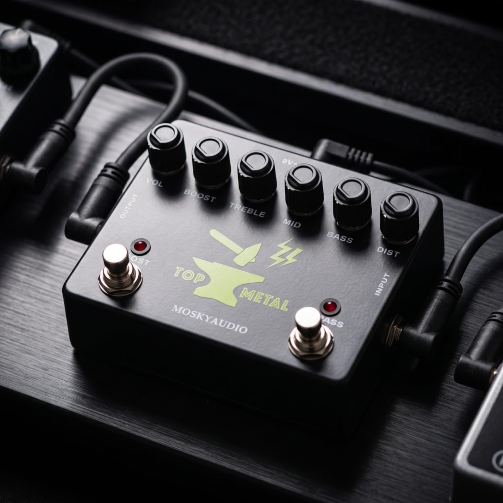 Effektpedal mit Stabil Verzerrerpedal Kompakt Gitarren-Effektpedal für Gitarristen, Proberaum