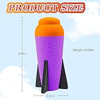 Vista 5 de Aevdor Mega recarga de misiles para Nerf N-Strike Elite Series, 6 paquetes, balas de espuma compatibles con dardos de cohetes para pistola Nerf