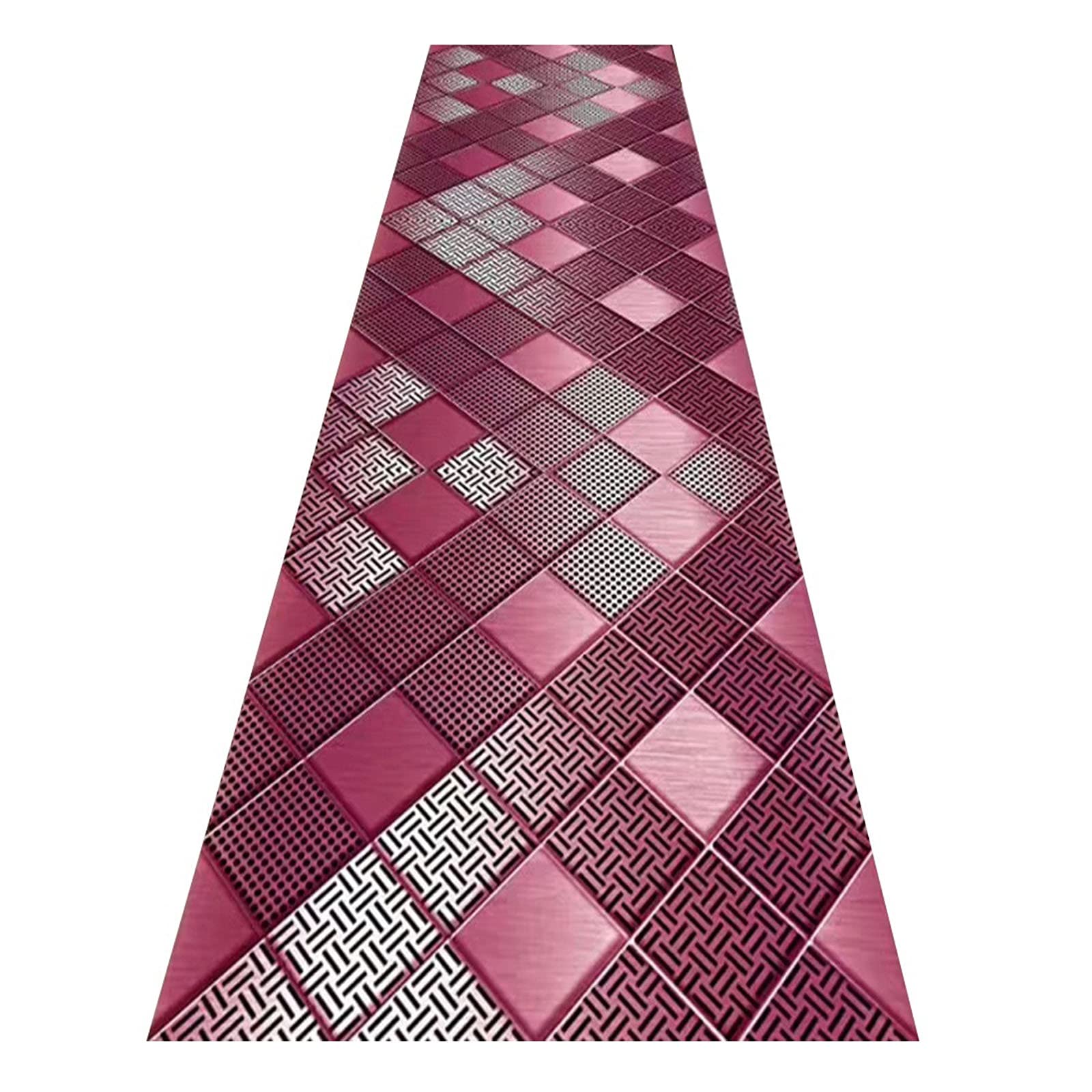 Tapis de passage d'allée 3D rose pour réchauffer votre entrée