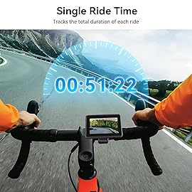 FEISIKE Bike Camera with 4.3 Display, 145 Wide-Angle Night Vision Bike Mirror with Cyclocomputer, Smart Bike Computer with Speed Display for Safer Rides
