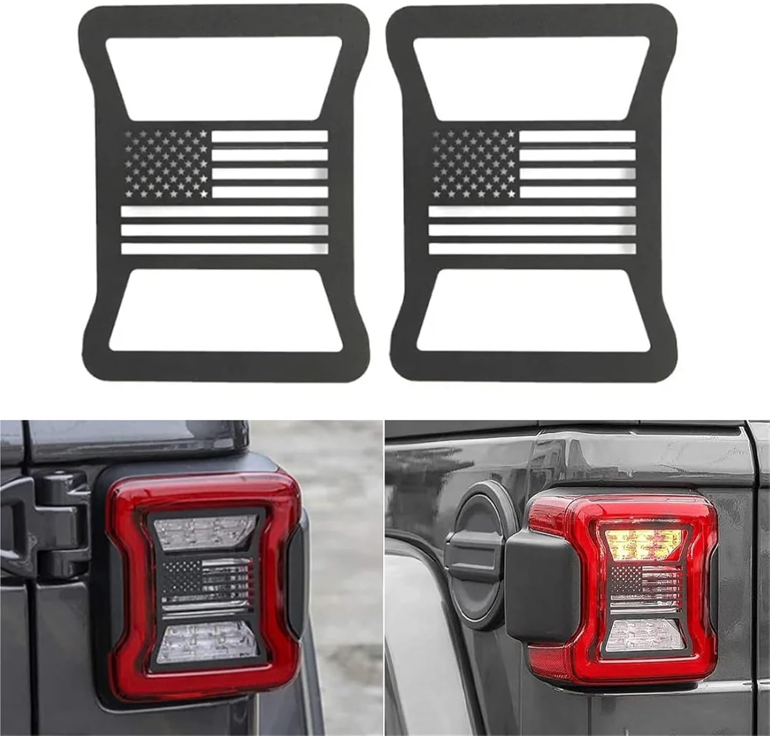 Light Lamp Guard Hood Sticker Protector Compatible for Wrangler JL 2018-2025 Exterior Accessories