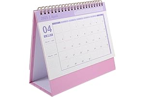 NUOBESTY Desk Pink Calendar 2023