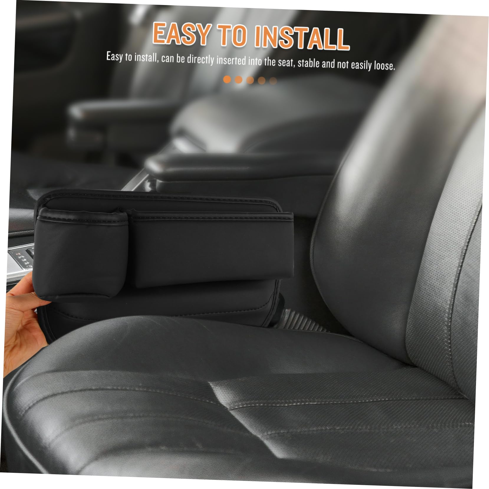 Mobestech 3pezzi Organizer Per Sedili Auto Faux Portaoggetti Multifunzionale Per Fessure Riempitivo Per Spazio Tra Sedile e Consolle Facile Da Installare e Pulire Per Chiavi Telefono e Snack