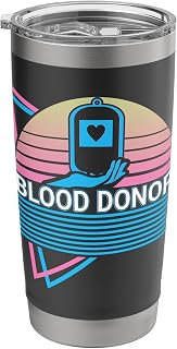Blood Donor Retro Stainless Steel Insulated Tumbler