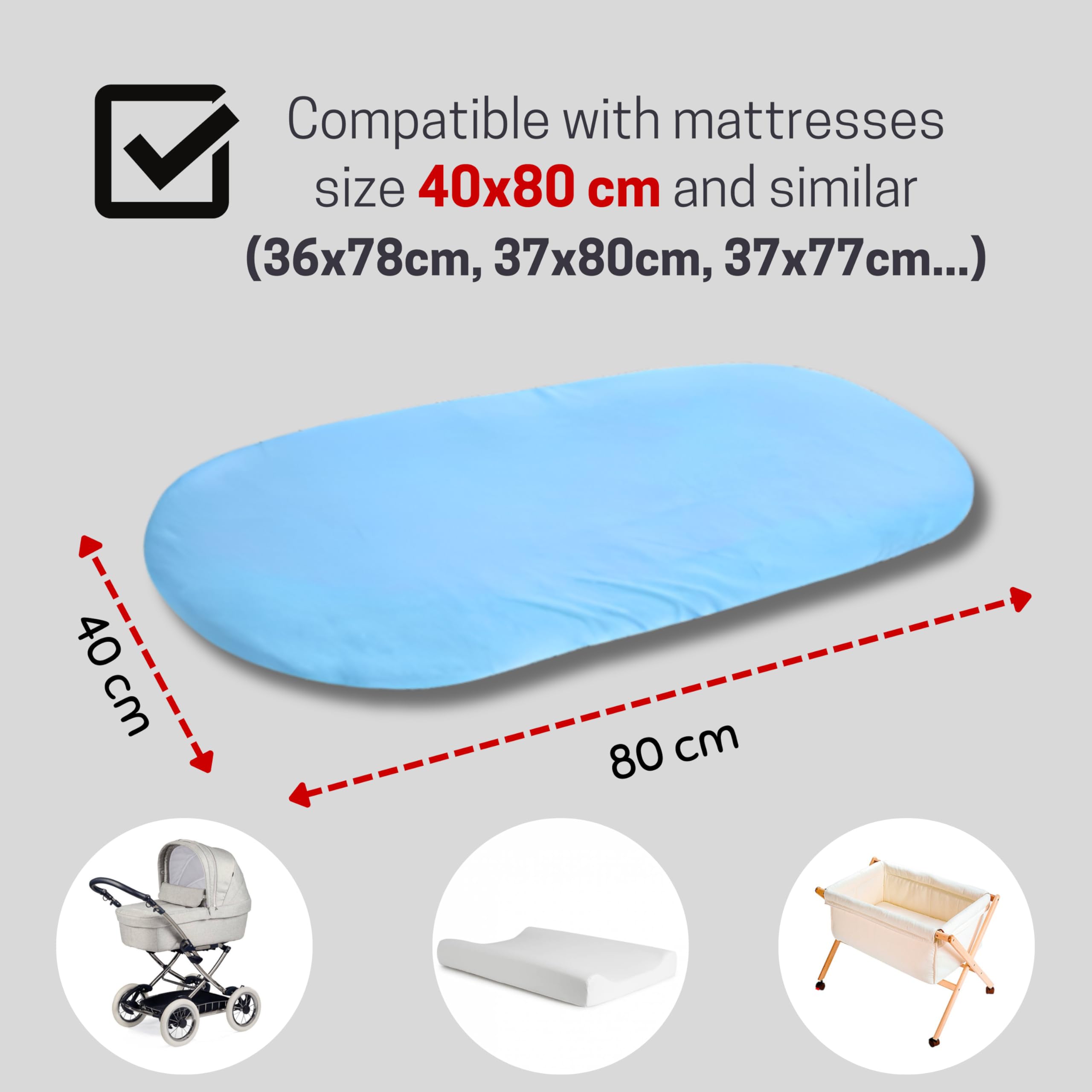 Bisoo Waterproof Pram Sheets Fitted - Image 4