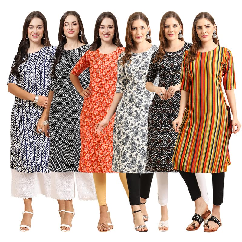 Image of Pinkmint Women's Crepe Regular Kurta