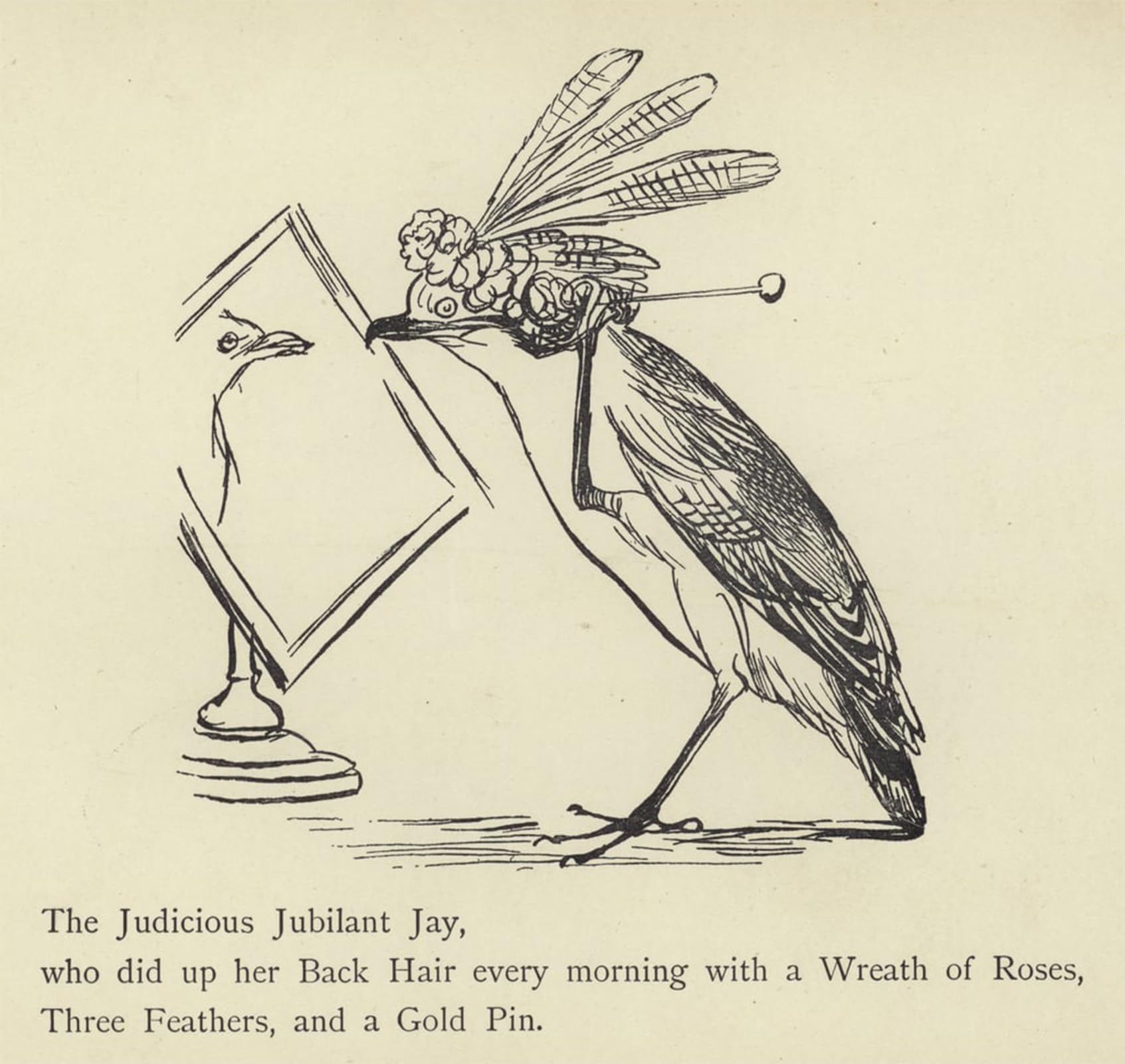 Lienzo decorativo el arrendajo jubiloso de Edward Lear para inspirar armonía en su hogar 5