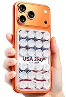 Anteel [250th Anniversary USA] [1776-2026] Silicone Suction Phone Case Adhesive Mount, Durable, Hands-Free Sticky Phone Holder, Thickened and Enhanced Suction Power Sticky Phone Grip, 2.4"x3.8"
